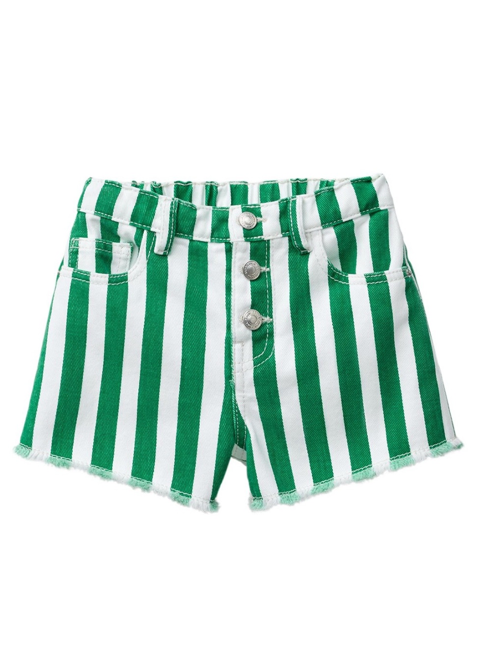NWT ZARA x Casa Lawa Striped Denim Shorts size 5 years